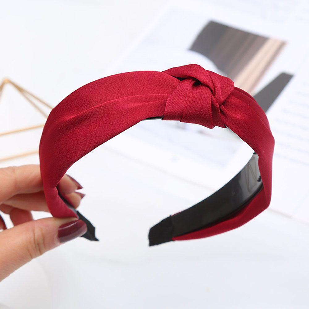 Цветной узел, широкий боковой аксессуар для волос, головной убор, обруч для волос, повязка на голову для женщин и девочек, повязка на голову