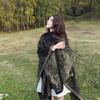 Autumn & Winter Women's Shawl: Xinjiang & Tibet Travel Cape, Thick Western Sichuan Outerwear Cloak