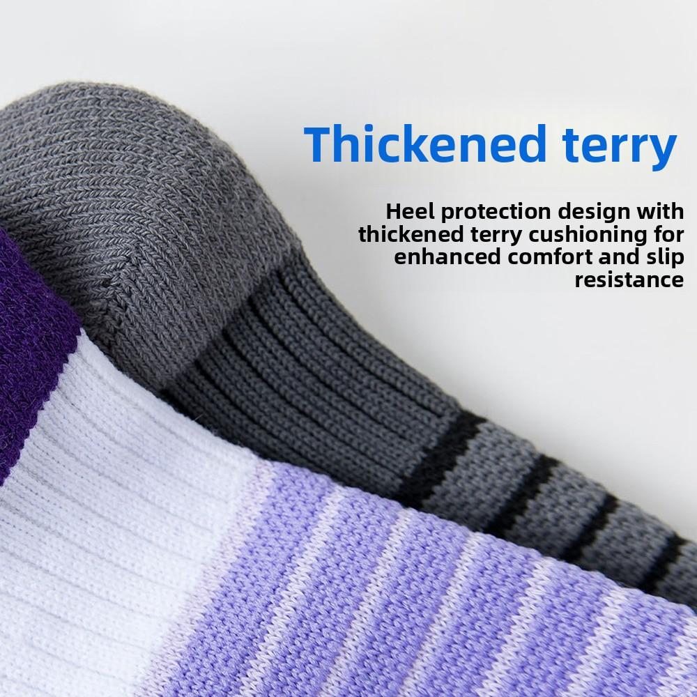 2 pairs Thicker Design Ski Socks High Elastic Mountaineering Socks Soft Sports Socks Skiing