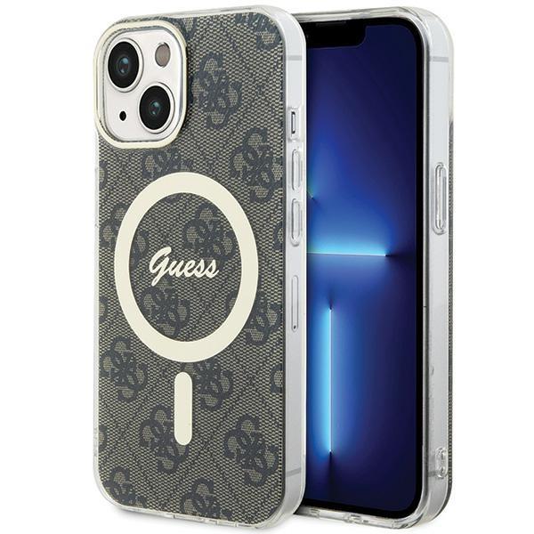 Guess GUHMP15SH4STW iPhone 15 / 14 / 136.1" brown/brown hardcase IML 4G MagSafe