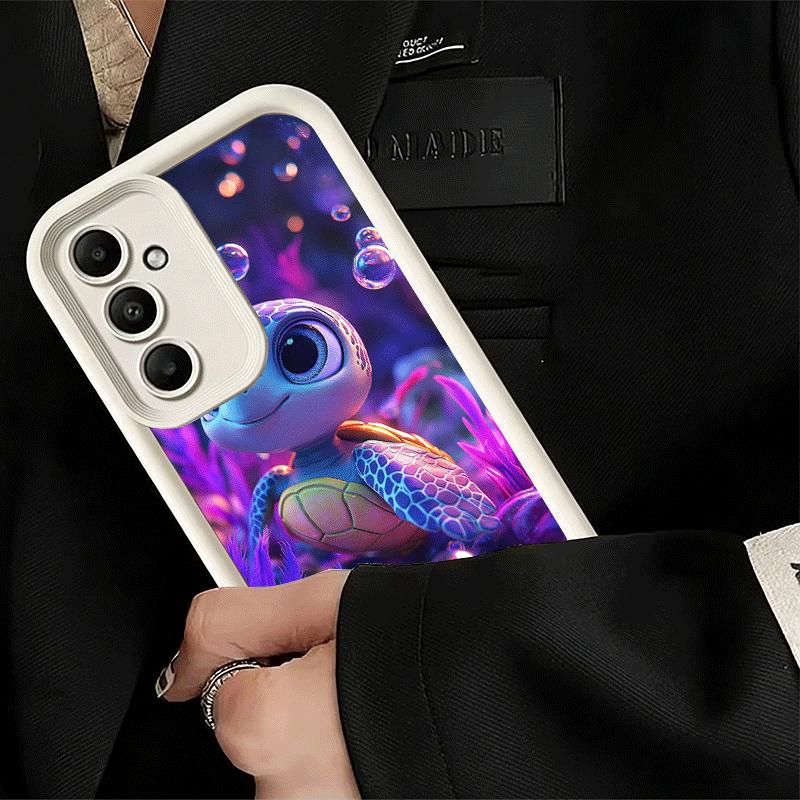 Phone Case for Samsung Galaxy A17 A16 A15 A14 A13 Cartoon Ocean Sea Turtle A56 A36 A26 A55 A35 A25 A54 A34 A24 A53 A33 A23 A07 A