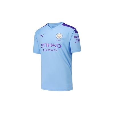 Футбольная тренировочная майка Fan Version MCFC Premier League Manchester City 19-20 Season Home Men Tops Blue 755586-01