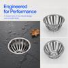 2PCS Dome Shape Drain Cover Stainless Steel Ground Drain Strainer Durable Floor Drain Cover  Outdoor