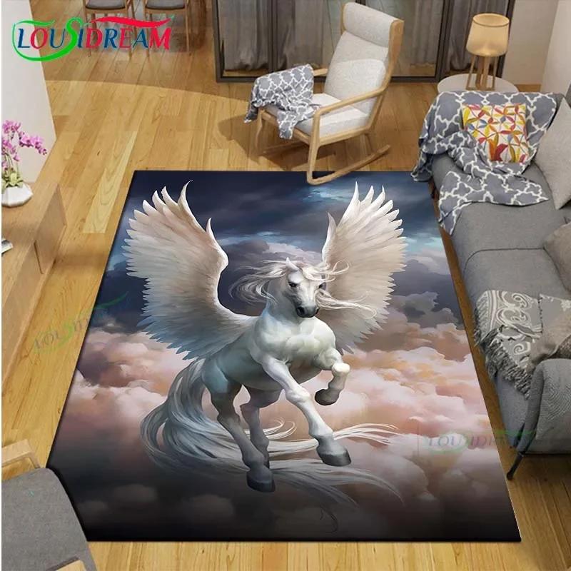 3D Fashion Myth Godman Mythical Beast Printed Carpet Living Room Anti-Skid Area Rug Kids Bedroom Mats Yoga Mat Carpet Decor Gift