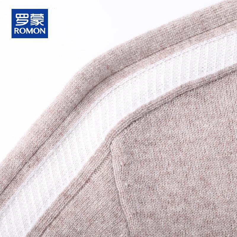 ROMON Мужской толстый свитер из 100% кашемира с круглым вырезом