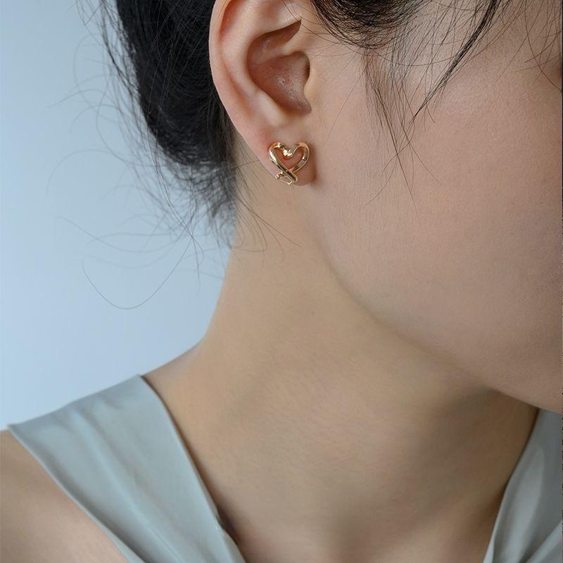 Силиконовые зажимы для ушей без проколов, простые высококачественные маленькие милые серьги с любовным темпераментом