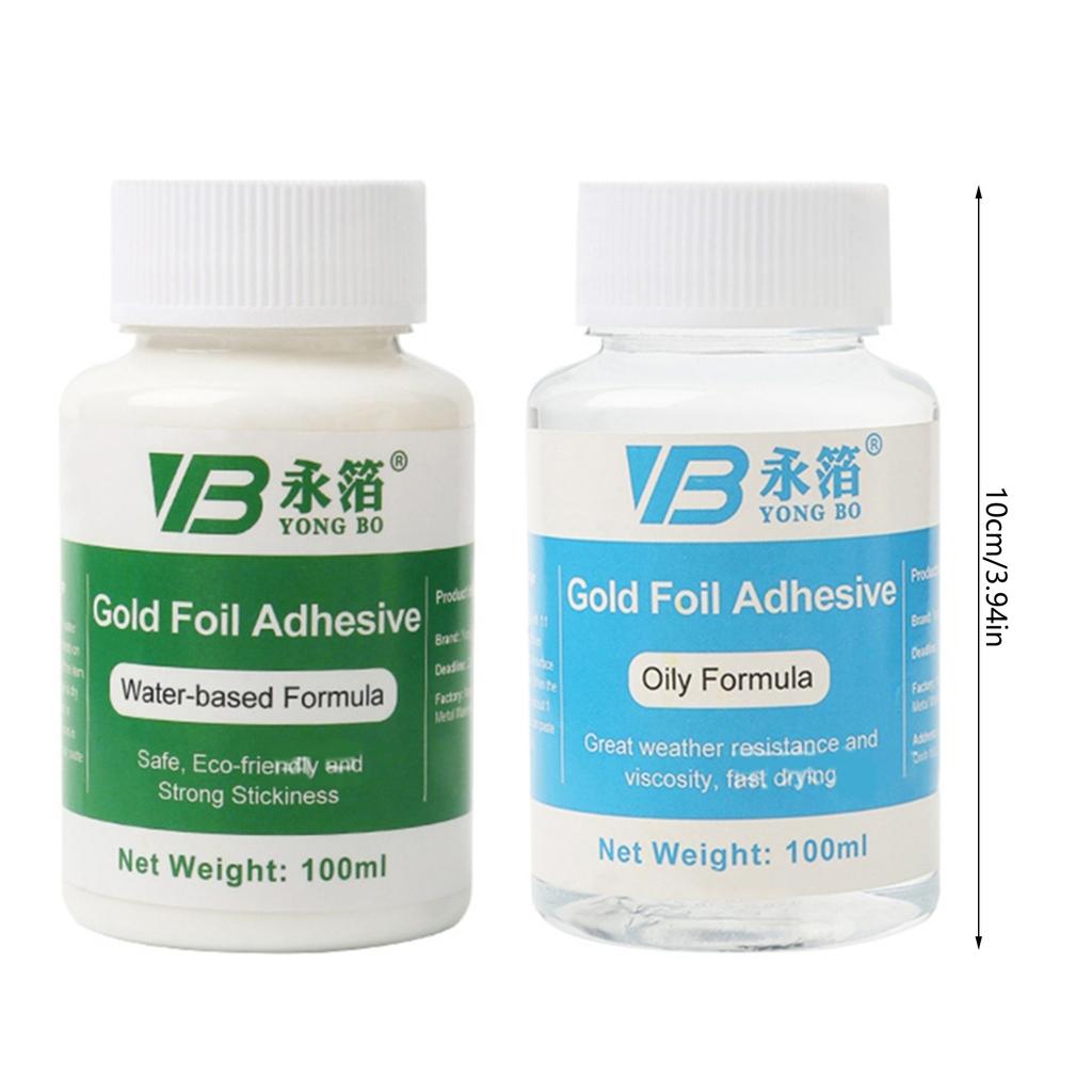 100 мл Портативный Клей для Позолоты Листы Золотой Фольги Клей для Позолоты Клей для Металлических Листов для Рукоделия Быстросохнущий