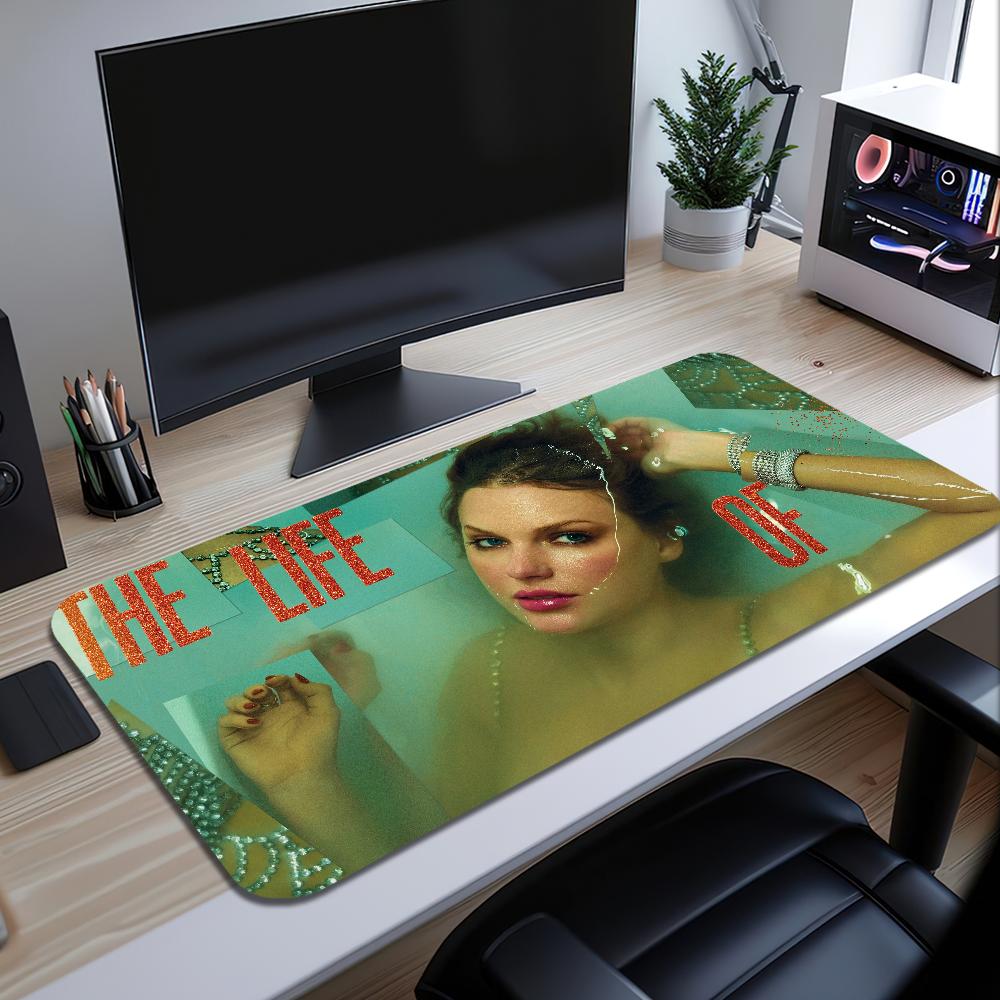 T-Taylobs The Life Showgirl S-Swifts Mouse Pad Desk Mat Large Non-slip Anti-fray Keyboard Ergonomic Office Rubber PC Home Custom