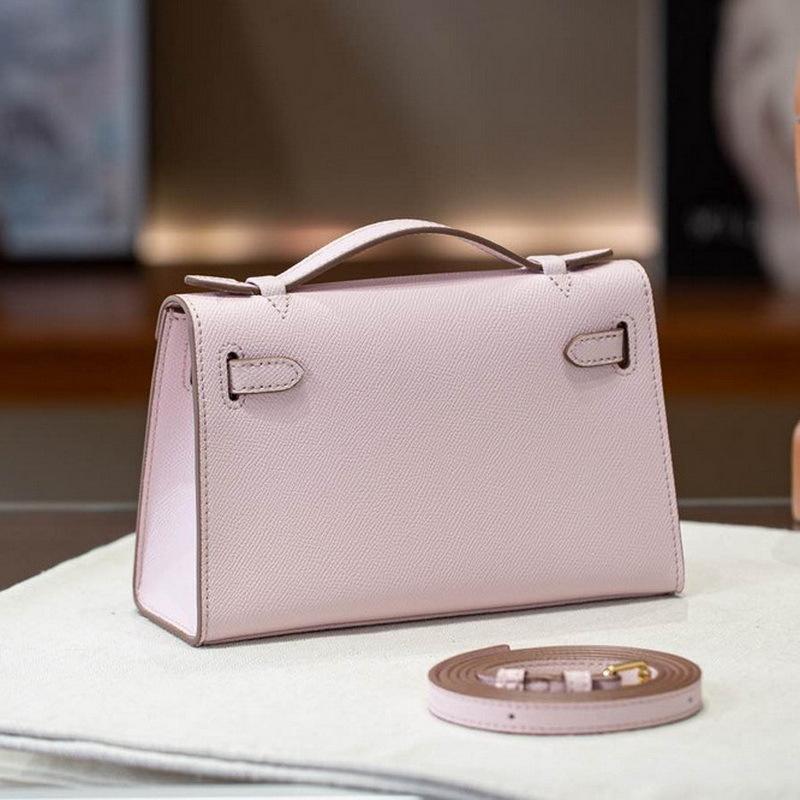 Сумка Женская 2026 Новая Узор Пальмы Коровья Кожа 22см Мини Поколение Kai-Li Модная Портативная Натуральная Кожа Женская Сумка