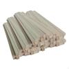 100 Pieces Unfinished Square Sticks Long Dowel Strips Wood Paint for Crafts