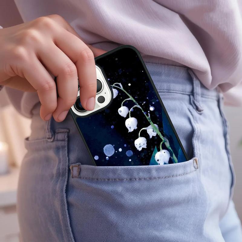 Чехол для телефона 'Ландыш' Для iPhone 17 Air 15 16e 14 13 Pro Max Coque 12 11 Pro Max PLUS