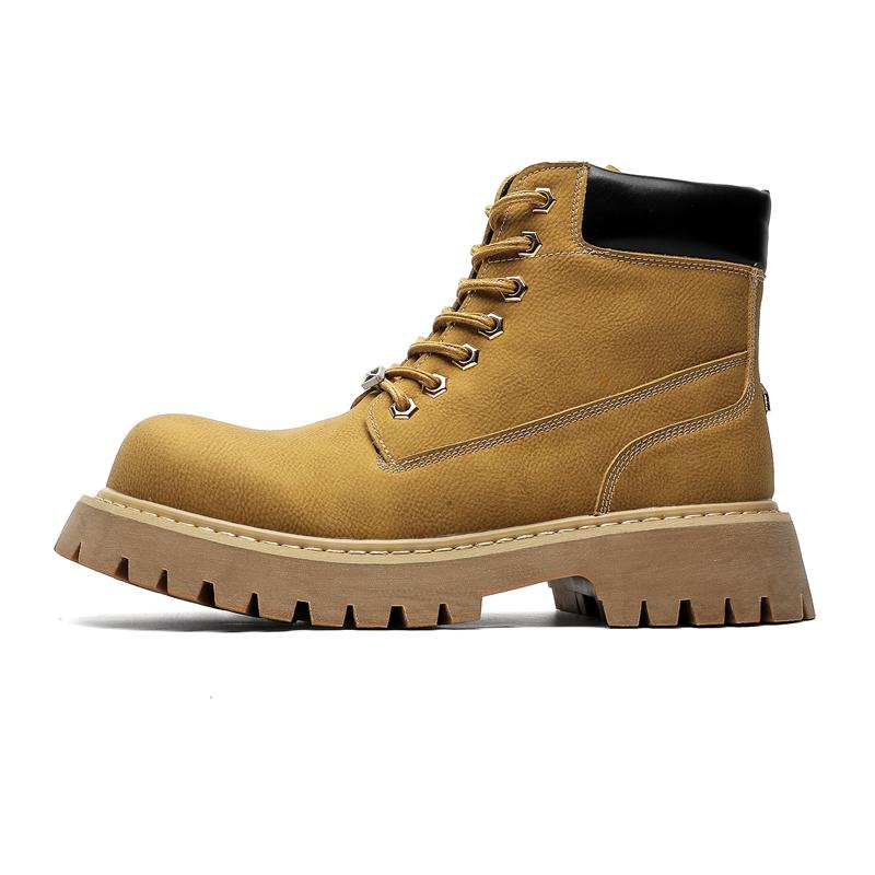 Модная осенне-зимняя мужская обувь Ретро и трендовые стили Уличная мода для активного отдыха 38-46 Молодежная обувь На толстой подошве на шнуровке универсальная