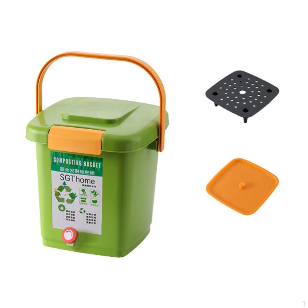 Компостный ящик для двора, переносной контейнер для компостирования, ведро для домашнего двора, сада, фермы