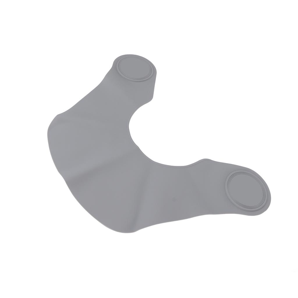 Стрижка Воротник для шеи Мягкий силиконовый Водонепроницаемый Плащ-шаль для окрашивания волос для парикмахерской Серый