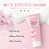 Sakura Face Cleanser Daily Face Wash 50g Увлажняющее очищающее поры мягкое пенящееся средство для глубокого очищения лица