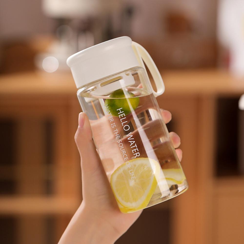 with Tea Strainer Sports Water Cup Transparent Carrying Rope Water Bottle Portable Water Cup