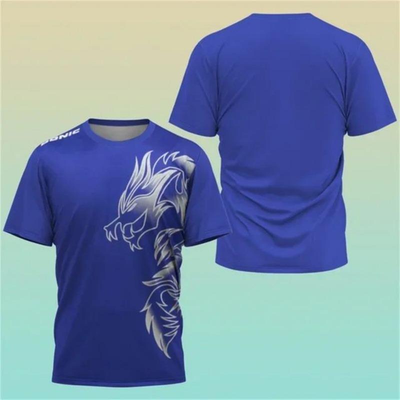 Новая футболка с 3D-принтом, мужская футболка из джерси Haikyuu, спортивная футболка для настольного тенниса, тренировочная, впитывающая пот, удобная футболка для бадминтона