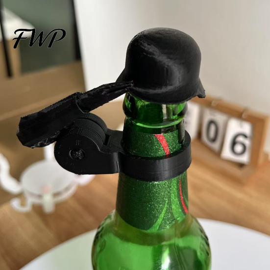 Шлем Солдата Пробка для Бутылки Салют Крышка для Пива, Чехол, Гаджет для Пикника на Открытом Воздухе Многоразовый для Домашних Вечеринок, Пикников Сохранитель Свежести