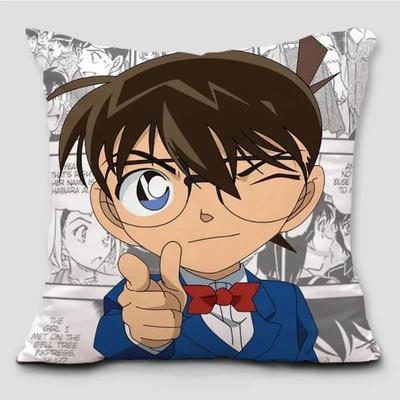 Странный Грабитель Кид Конан Подушка Имя Детектив Конан Кудо Синичи Серый Принт Наволочка
