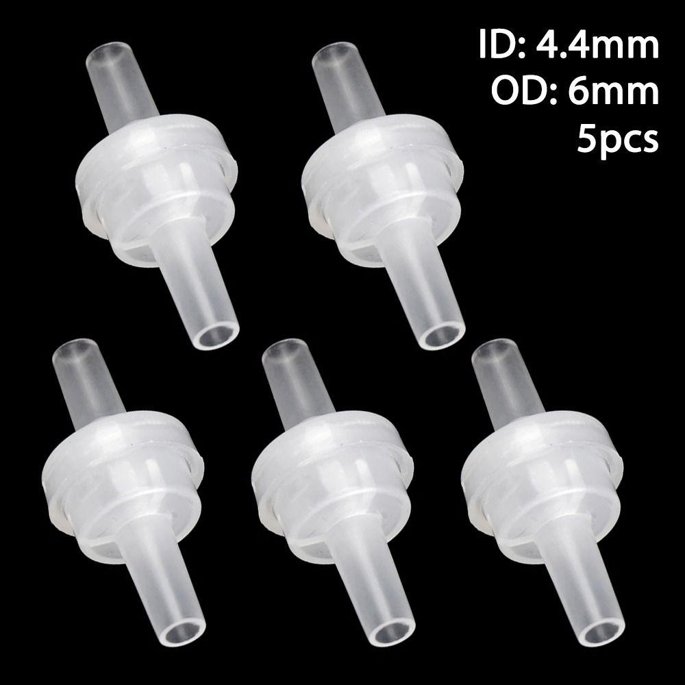 1/5Pcs Pagoda Inline One-Way Valve One Way Non-Return Fluid Stopper New Plastic Check Valve