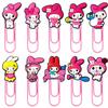 Набор скрепок с персонажами Sanrio: Большие, Цветные Студенческие Канцелярские Товары и Креативные Закладки для Страниц