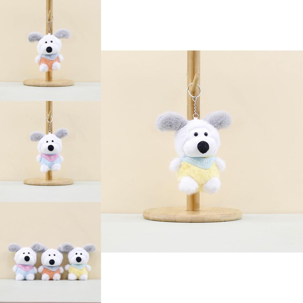 Fluffy Plush Dog Keychain Sweet And Quirky Poodle Stuffed Toy For Bags