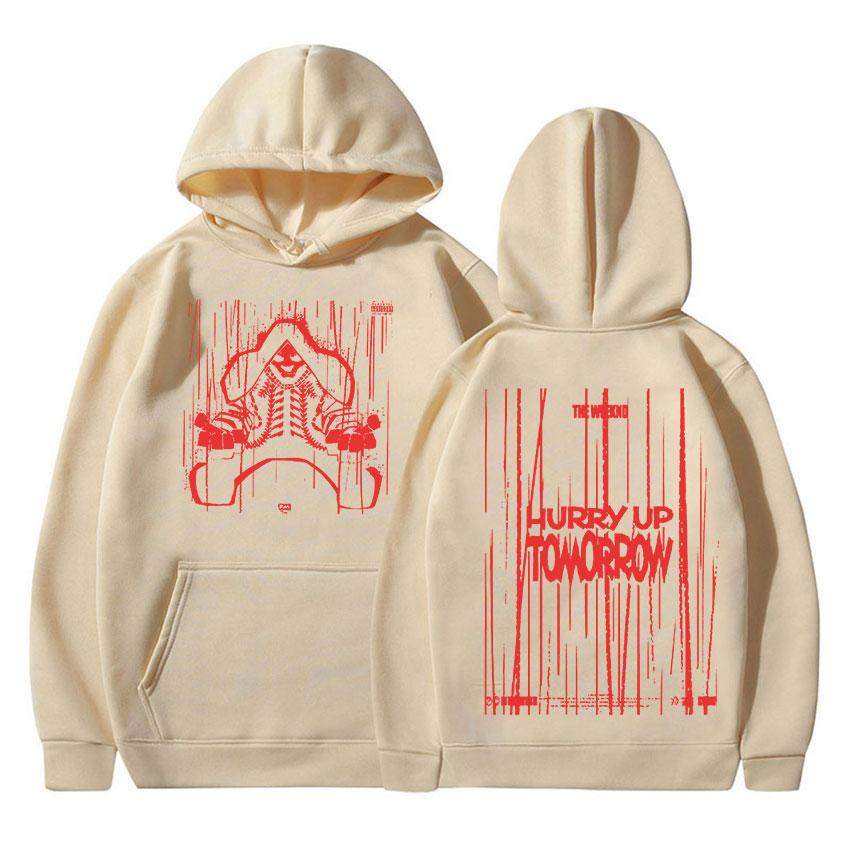 Rapper The Weeknd Hurry Up Tomorrow Album 2025 Fans Hoodie Men's Gothic Hip Hop Pop Music Pullover Sweatshirts Fleece Streetwear