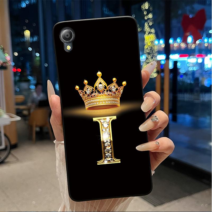 Cute New Design Crown Letter Shockproof Soft Phone Case For Asus ZenFone Live (L1) ZA550KL Bumper Silicone Black Case Cover