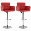 VidaXL Set of 2 Bar Stools, Pub Chair, Bistro Seat, Dining Room Kitchen Living Room Home Interior Furniture, 323655