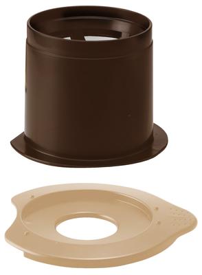 HARIO Cafe Old Dripper Light Single Person Paperless Coffee Dripper Brown CFOL-1BR