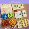 Деревянная многофункциональная арифметическая доска с клипсами и бусинами, набор игрушек-пазлов для детей для раннего обучения