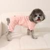 Флисовый комбинезон для щенков, осенне-зимняя одежда для маленьких собак, комбинезоны, пижамы, милый принт, чихуахуа, йоркширский костюм для домашних животных