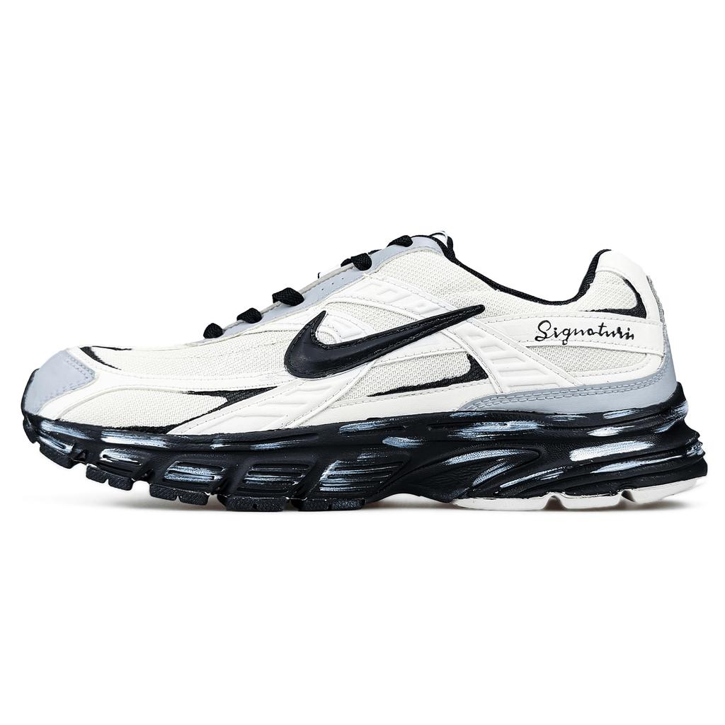 Nike Кроссовки Initiator с амортизацией, дышащие, с поддержкой, низкие, повседневные, для города, для бега, унисекс, черные с белым, 394055-100(Команда1455-ЛД)