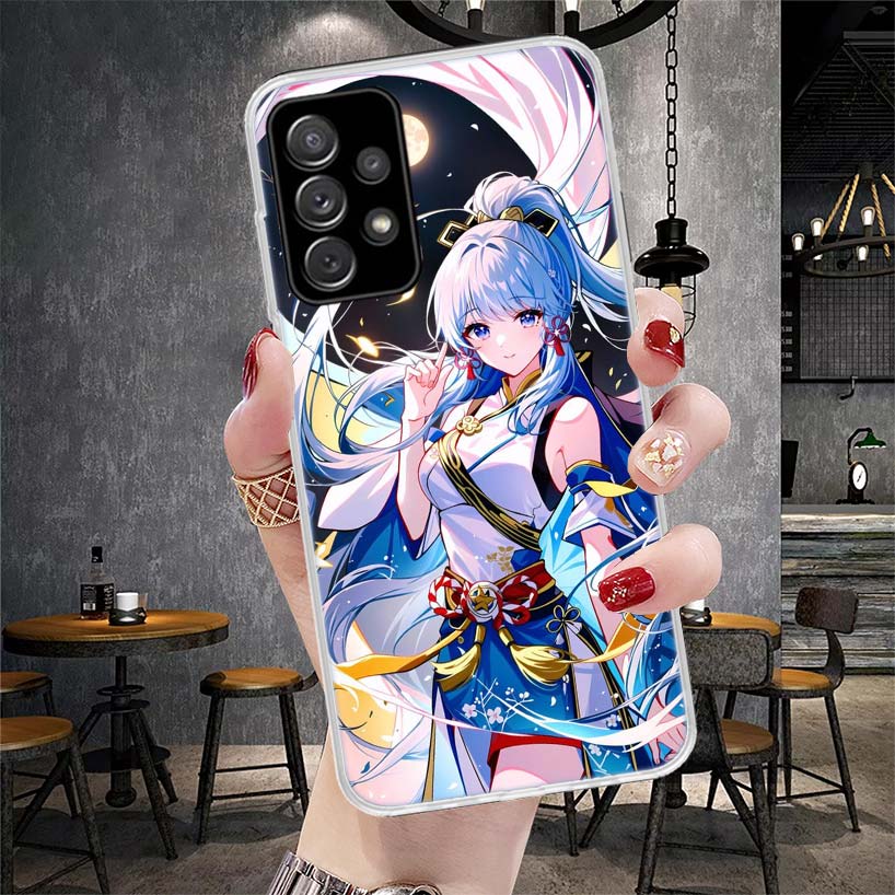 Чехол для телефона Genshin Impact Kamisato Ayaka для Samsung Galaxy A12 A22 A32 A52 A72 A02S A51 A50S A71 A70 A31 A20S Note 20 Ultra S10