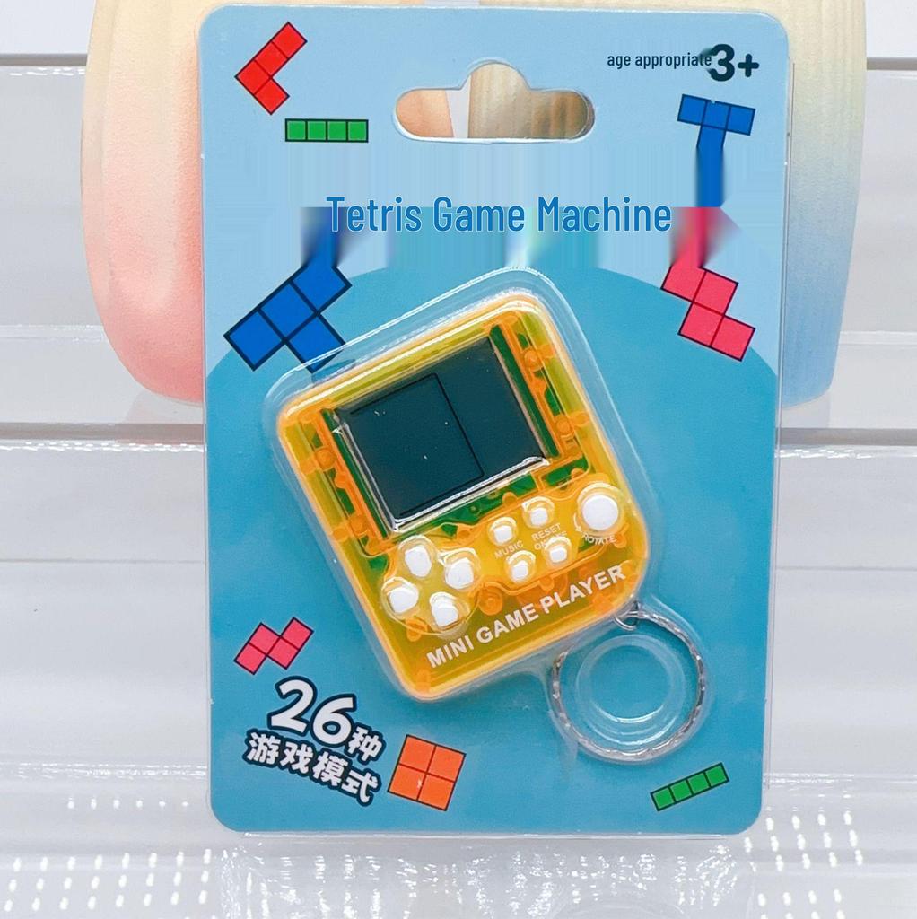 Мини портативная игровая консоль Тетрис брелок игрушка