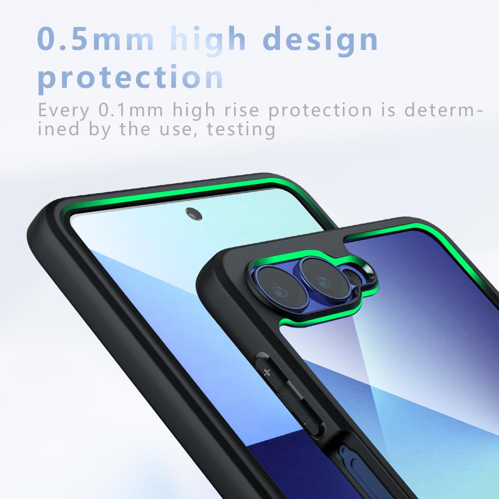 For Samsung Galaxy Z Flip7 5G Case TPU+PC Shockproof Clear Phone Cover