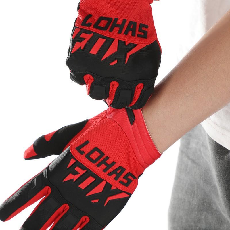 LOHASFOX Full Finger Mountain Bike Gloves Off-Road Cycling Durable Anti-Slip 6 Colors Available