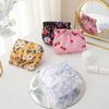 Lipstick Bag Waterproof Floral Print Metal Spring Opening Portable Lightweight Commute Travel Makeup Bag Earphone Key Stoarge Pouch Cosmetic Bag