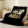 1PC Abba Movie Patterned Flannel Blanket Suitable For All Seasons For Home Decor Warmth And Comfort Gifts Holiday Present