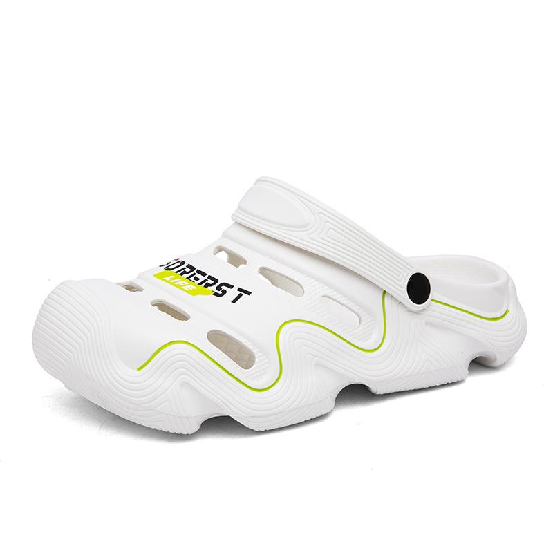 Быстросохнущие однотонные мужские сандалии из ЭВА, модные, легкие, для путешествий, пляжная обувь, повседневные мужские тапочки