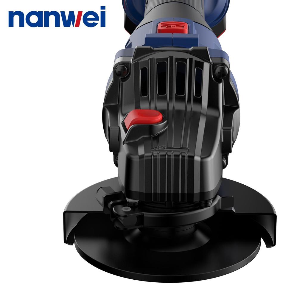 NANWEI Угловая шлифмашина 125 мм 5000/7000/9800 об/мин, 20 В, Бесщеточный двигатель