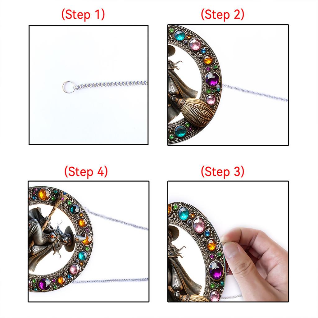 Хэллоуин Декоративная подвеска Окно Ловец солнца Украшение, В качестве подарка Декоративная подвеска, Праздничная атмосфера Подвеска