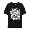 Skull Morel Mushrooms Mycologist Goth Mushroom Art T Shirts Men Normal Clothes T-Shirt Round Neck Pure Cotton
