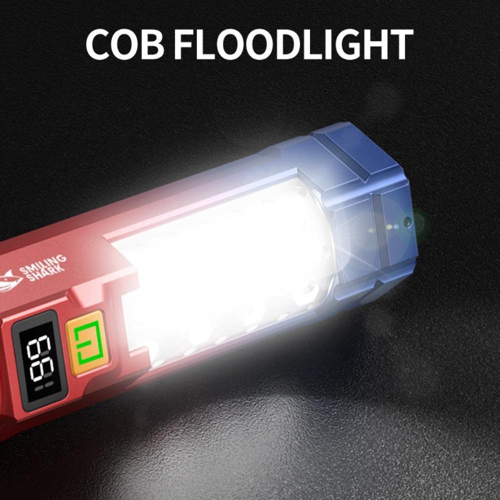 Strong Light Telescopic Zoom  Torch Digital Display Emergency Work Light  Hiking