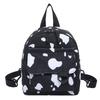 Harajuku School Bag Female Cow Pattern Cute Girl Canvas Bag Soft Sister Children's Backpack Bag