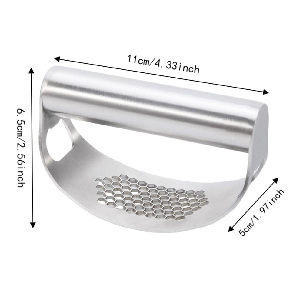 Curved Garlic Press Manual Garlic Mincer Heavy Duty Garlic Rocker Crusher Home Cooking