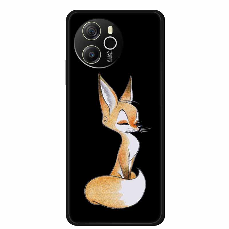 Coque For Blackview Shark 8 Case Cute Cartoon Black Silicone Soft Phone Cases For Blackview Shark 8 Back Cover Case Shark8 Funda