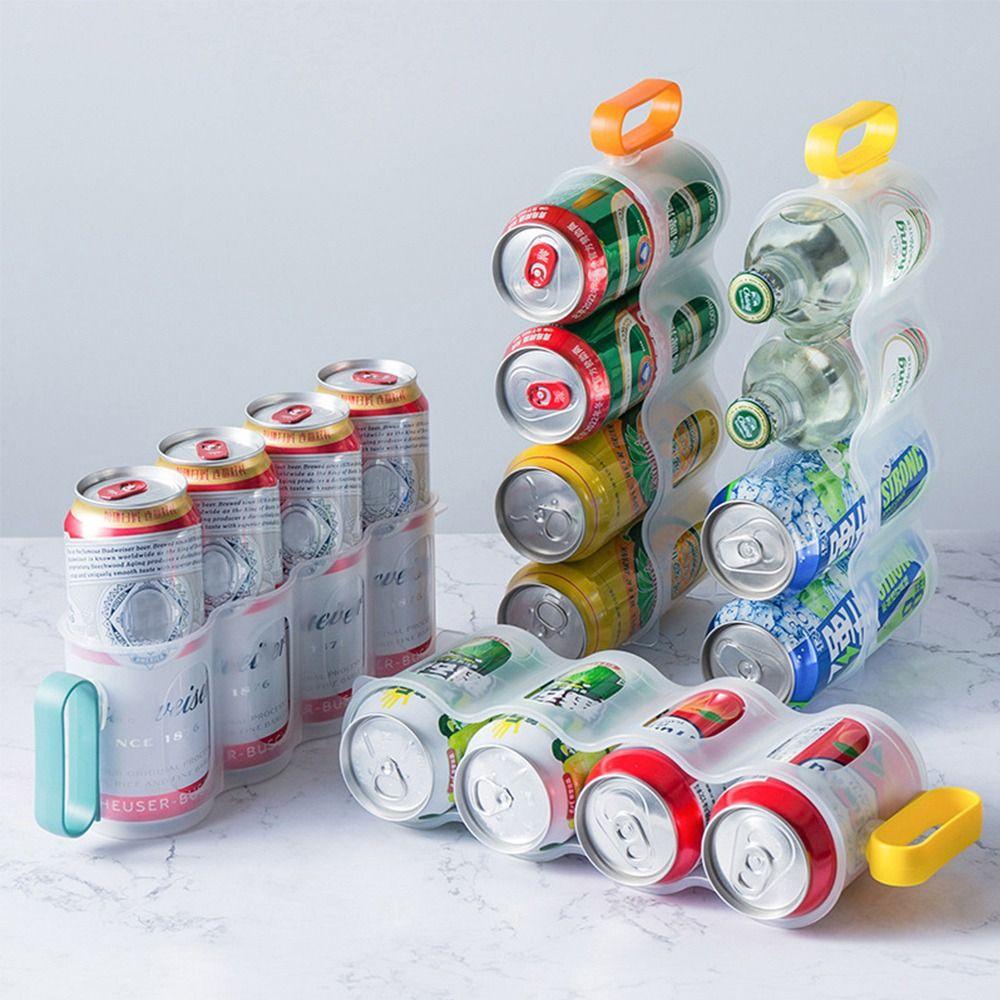 Компактный ящик для напитков, держатель для пивных бутылок, органайзер для хранения в холодильнике, стойка для хранения банок