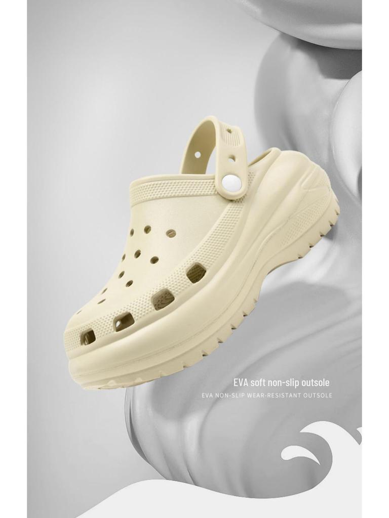 Женские классические туфли для отдыха на открытом воздухе Hole Shoes, увеличивающие рост, нескользящие, дышащие пляжные туфли