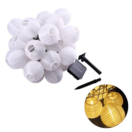 Солнечные гирлянды-фонарики 10 светодиодов Водонепроницаемая садовая гирлянда для улицы, двора, балкона
